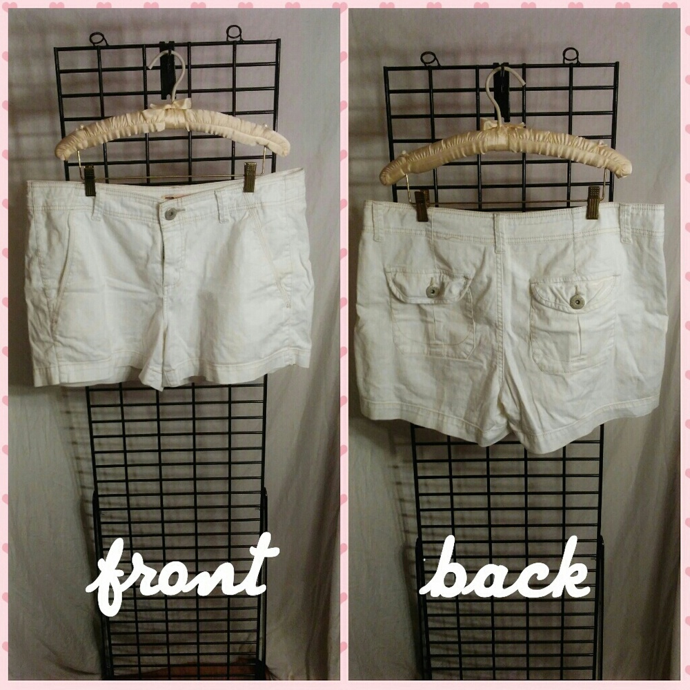 Faded Glory white shorts